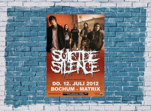 Suicide Silence - The Black Crown, Bochum 2012 - Konzertplakat