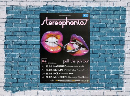 Stereophonics - Pull The Pin, Tour 2008 - Konzertplakat