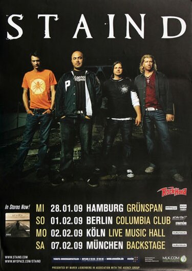 Staind - Illusion Of Progress, Tour 2009 - Konzertplakat