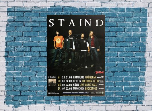 Staind - Illusion Of Progress, Tour 2009 - Konzertplakat