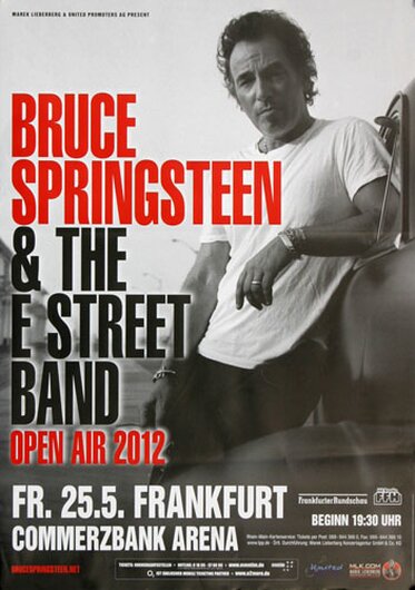 Bruce Springsteen - Open Air , Frankfurt 2012 - Konzertplakat