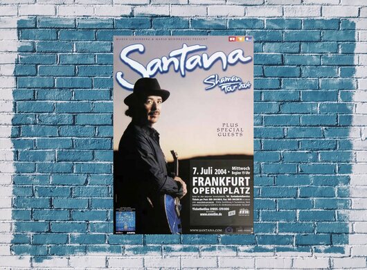 Santana - All That I Am, Frankfurt 2004 - Konzertplakat