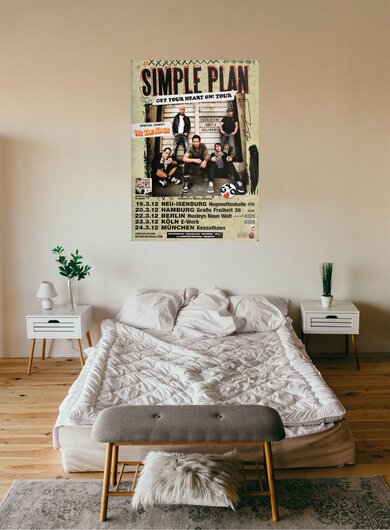 Simple Plan - Get Your Heart On, Tour 2012 - Konzertplakat
