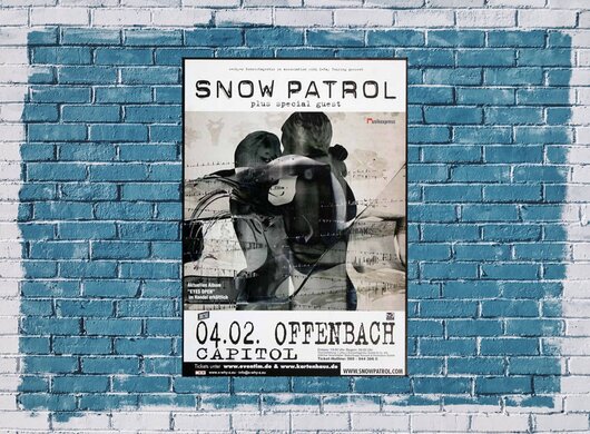 Snow Patrol - Eyes Open, Frankfurt 2006 - Konzertplakat