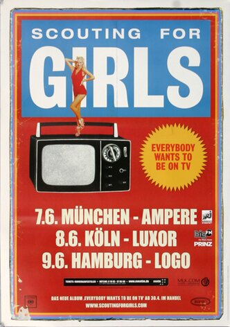 Scouting for Girls - Everybody, Tour 2010 - Konzertplakat