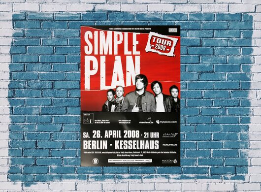 Simple Plan - Save You, Berlin 2008 - Konzertplakat