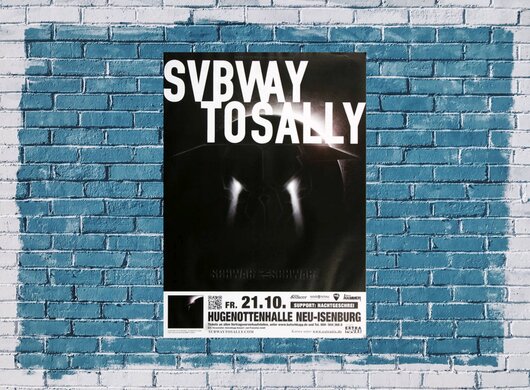 Subway to Sally - Schwarz in Schwarz, Neu-Isenburg & Frankfurt 2011 - Konzertplakat