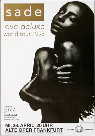 Sade - Love Deluxe, Frankfurt 1993 - Konzertplakat