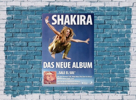 Shakira - Waka Waka,  2010 - Konzertplakat