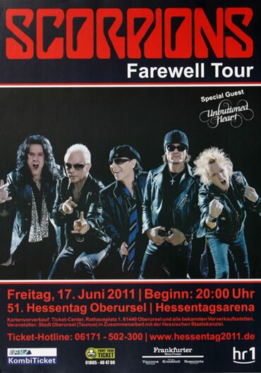 Bryan Adams - Hessentag, Frankfurt 2011 - Konzertplakat