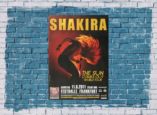 Shakira - Comes out, Frankfurt 2011 - Konzertplakat