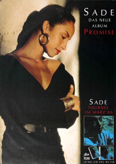 Sade - Diamond Life,  1986 - Konzertplakat