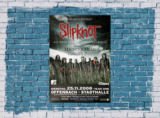 Slipknot - All Hope Is Gone, Frankfurt 2008 - Konzertplakat