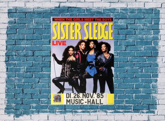 Sister Sledge - When The Girls, Frankfurt 1985 - Konzertplakat
