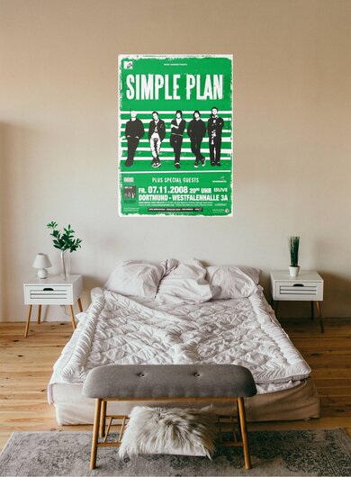Simple Plan - Your Love Is a Lie , Dortmund 2008 - Konzertplakat