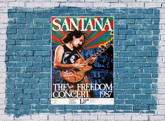 Santana - Freedom, Saarbrücken 1987 - Konzertplakat