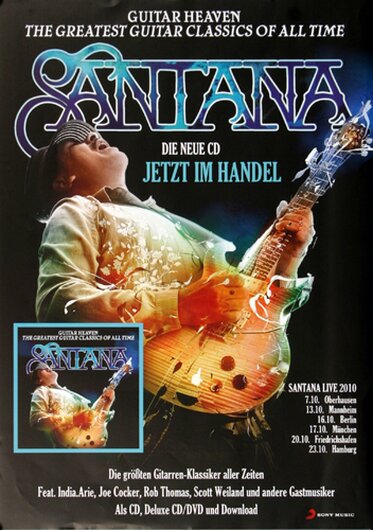 Santana - Greatest Classics,  2010 - Konzertplakat