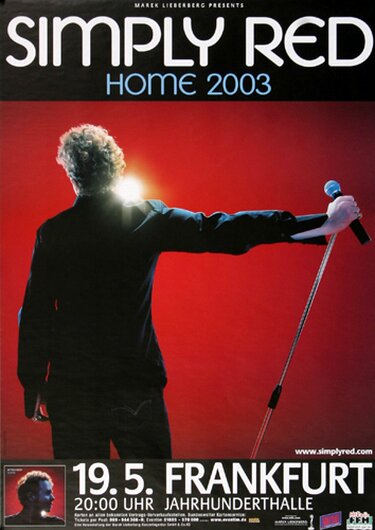 Simply Red - Home , Frankfurt 2003 - Konzertplakat