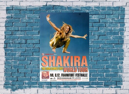 Shakira - Sale El Sol, Frankfurt 2010 - Konzertplakat