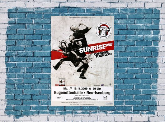Sunrise Avenue - Popgasm, Neu-Isenburg 2009 - Konzertplakat