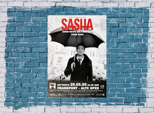 Sasha - Good News Bad Day, Frankfurt 2009 - Konzertplakat