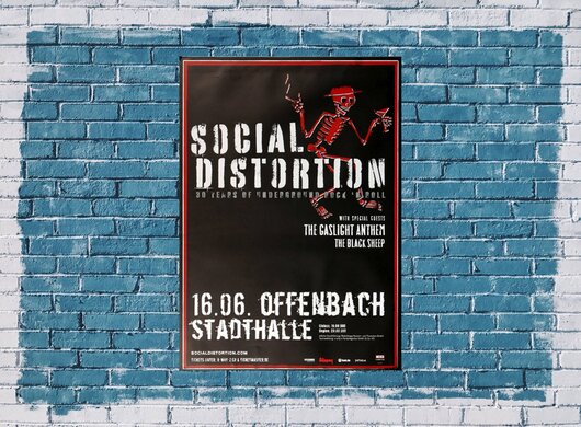 Social Distortion - 30 Years Underground, Frankfurt 2009 - Konzertplakat