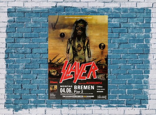 Slayer - Christ Illusion, Bremen 2007 - Konzertplakat