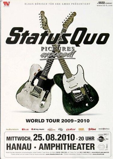 Status Quo - Pictures Exposed, Hanau 2010 - Konzertplakat