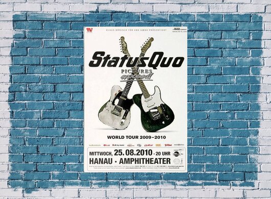 Status Quo - Pictures Exposed, Hanau 2010 - Konzertplakat