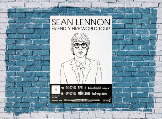 Sean Lennon - Friendly Fire, Köln & München 2007 - Konzertplakat