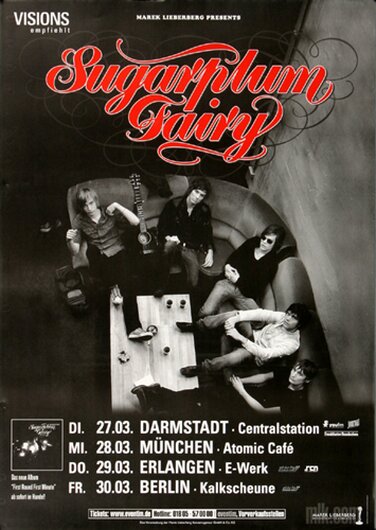 Sugarplum Fairy - First Round, Tour 2007 - Konzertplakat