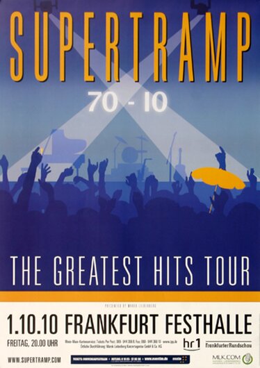 Supertramp - Greatest Hits , Frankfurt 2010 - Konzertplakat