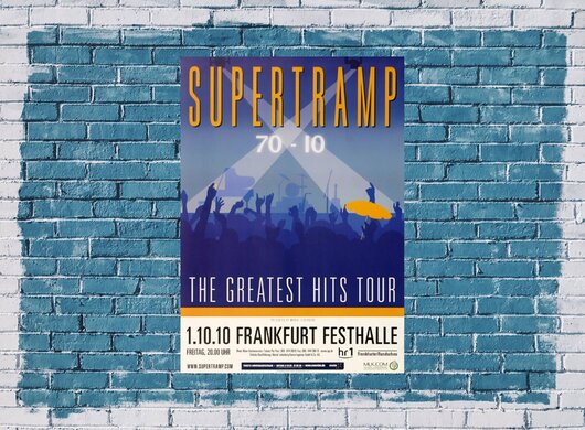 Supertramp - Greatest Hits , Frankfurt 2010 - Konzertplakat