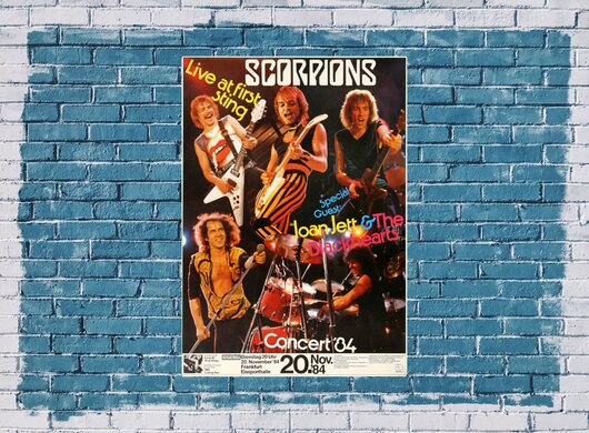 Scorpions - Love At First Sting, Frankfurt 1984 - Konzertplakat