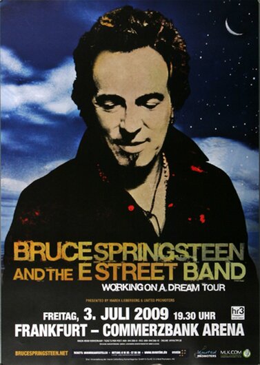Bruce Springsteen - Working Dream , Frankfurt 2009 - Konzertplakat