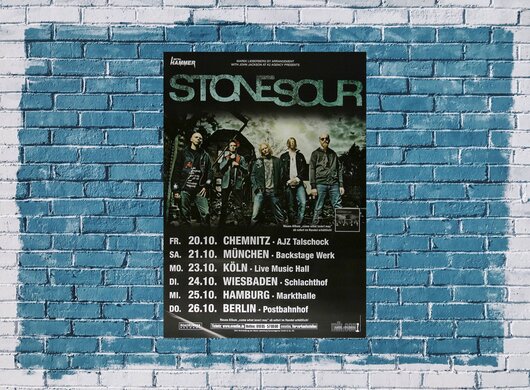 Stone Sour - All Hope Is Gone, Tour 2007 - Konzertplakat