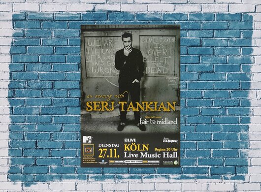 Serj Tankian - Elect The Dead, Köln 2007 - Konzertplakat