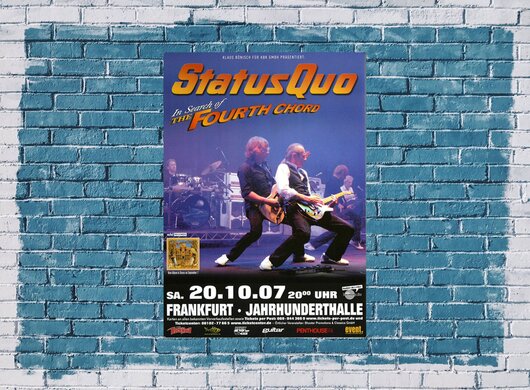 Status Quo - In Search Of, Frankfurt 2007 - Konzertplakat