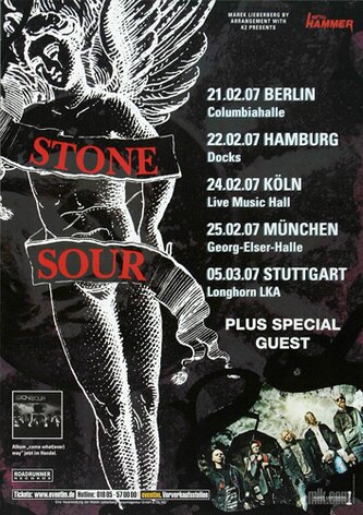 Stone Sour - Come Wath May, Tour 2007 - Konzertplakat