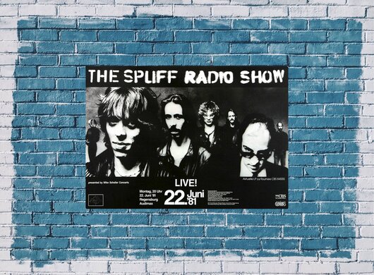 Spliff - The Radio Show, Regensburg 1981 - Konzertplakat