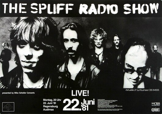The Spliff Radio Show, Live, Regensburg, 1981, Konzertplakat