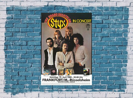 Styx - Grand Decathlon, Frankfurt 1980 - Konzertplakat