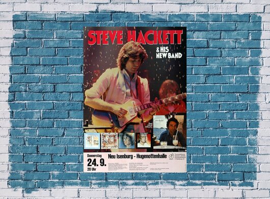 Steve Hackett,  Cured Tour N-I, 1981, Konzertplakat