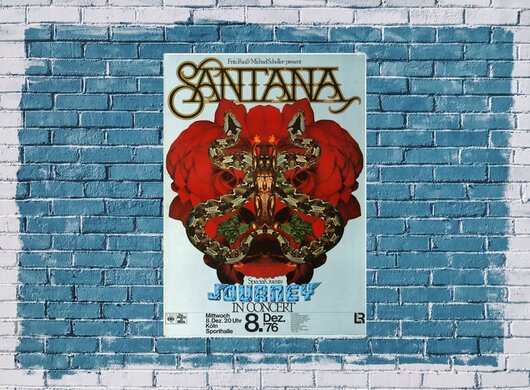 Santana - Moonflower, Köln 1976 - Konzertplakat