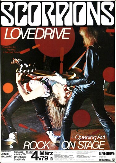 Scorpions - Lovedrive , Frankfurt 1979 - Konzertplakat