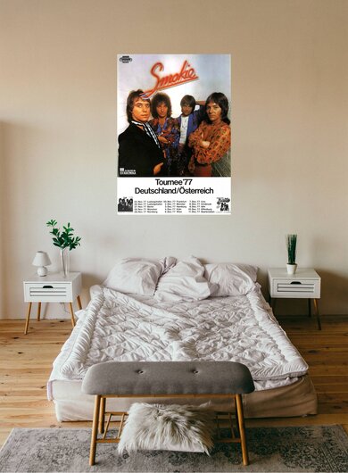 Smokie - Midnight Cafe, Tour 1977 - Konzertplakat