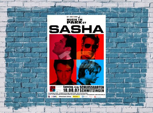 Sasha, Music Im Park, Schwetzingen, 2007, - Konzertplakat