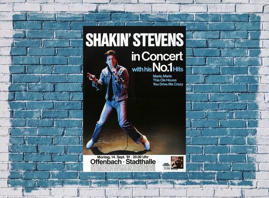 Shakin Stevens - Shaky, Frankfurt 1981 - Konzertplakat