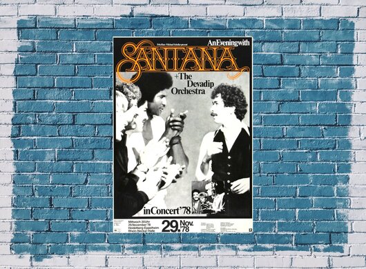 Santana - Inner Secrets, Heidelberg 1978 - Konzertplakat