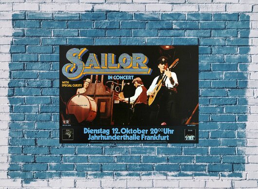 Sailor - Girls, Girls, Girls , Frankfurt 1976 - Konzertplakat